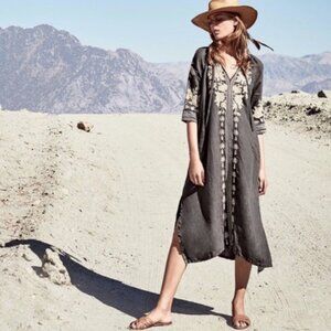 Johnny Was Carmelita Linen Dress Sz S